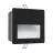 Eglo Veggbelysning Aracena Aluminium Svart 3W 500lm - 840 Kald Hvit