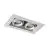 Noxion Innfelt Spot Trimless Pro 2x MR16 Vippbar Hvit | Utskjæring 181x97mm - GU10 sokkel