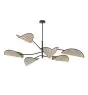 Emibig Taklampe Lotus Stål Svart | Egnet for 6x E14 - Max 10W