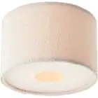 Brilliant Teddy Taklampe Metall Tekstil Beige | 350mm - Egnet for 2x E27