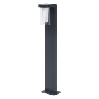 Ledvance Smart+ Wi-Fi LED Sokkelampe Cascade Mørk Grå Udendørs 10W 420lm - 830 Varm Hvit | 80cm - RGBW - Dimbar