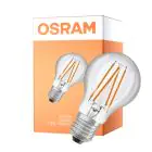 Osram Led Star Classic LED E27 Pære Filament Klar 7.3W 806lm - 827 Ekstra Varm Hvit | Med Lyssensor