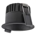 Ledvance LED spot Mørklight Aluminium svart 8W 680lm 36D - 930 varm hvit | Utskjæring 68mm - IP44 - beste fargegjengivelse - dimbar