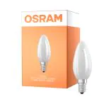 Osram LED Classic E14 Mignon Filament Matt 1.2W 255lm - 840 Kald Hvit | Erstatter 25W