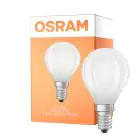 Osram LED Classic LED E14 Pære Filament Matt 1.2W 255lm - 827 Ekstra Varm Hvit | Erstatter 25W