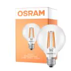 Osram LED Lamps E27 Globe Filament Klar 2.2W 470lm - 827 Ekstra Varm Hvit | Erstatter 40W