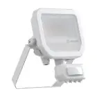 Ledvance LED Flomlys Aluminium Hvit 8W 1100lm 100D - 830 Varm Hvit | IP65 - Bevegelses- Og Lyssensor - Symmetrisk
