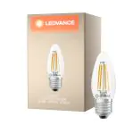 Ledvance Classic LED E27 Mignon Filament Klar 3.4W 470lm - 827 Ekstra Varm Hvit | Erstatter 40W