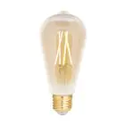 WiZ Smart LED E27 Edison Filament Rav 6.5W 720lm - 820-845 Innstillbar Hvit | Dimbar - Erstatter 50W