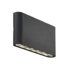Nordlux Kniver Veggbelysning Aluminium Svart 8.5W 285lm - 830 Varm Hvit