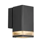 Nordlux Elm Enkelt Veggbelysning Aluminium Svart | IP44 - Egnet for GU10