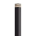 Nordlux Elm Sokkelampe Aluminium Svart | IP44 - Egnet for E27