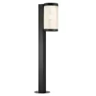Nordlux Coupar Sokkelampe Aluminium Svart | Egnet for 1x E27