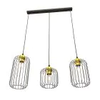 Emibig Pendel Lampe Vander Stål Svart | Egnet for 3x E27 - Max 15W
