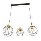 Emibig Pendel Lampe Nando Stål Svart | Egnet for 3x E27 - Max 15W