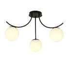 Emibig Taklampe Boston Stål Svart | Egnet for 3x E14 - Max 10W