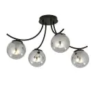 Emibig Taklampe Boston Stål Svart | Egnet for 4x E14 - Max 10W