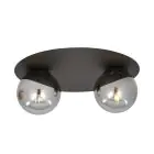 Emibig Taklampe Solar Stål Svart | Egnet for 2x E14 - Max 10W
