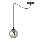 Emibig Pendel Lampe Gigi Stål Svart | Egnet for 1x E14 - Max 10W