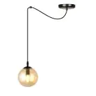 Emibig Pendel Lampe Gigi Stål Svart | Egnet for 1x E14 - Max 10W