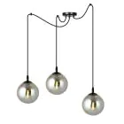 Emibig Pendel Lampe Gigi Stål Svart | Egnet for 3x E14 - Max 10W