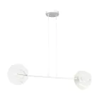 Emibig Pendel Lampe Xotic Stål Hvit | Egnet for 2x E27 - Max 15W