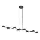 Emibig Pendel Lampe Megara Stål Svart | Egnet for 8x GX53 - Max 12W
