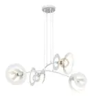 Emibig Pendel Lampe Euforia Stål Hvit | Egnet for 4x E27 - Max 15W