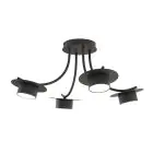 Emibig Taklampe Enso Stål Svart | Egnet for 4x GX53 - Max 12W