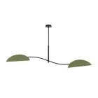 Emibig Taklampe Lotus Stål Svart | Egnet for 2x E14 - Max 10W