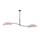Emibig Taklampe Lotus Stål Svart | Egnet for 2x E14 - Max 10W