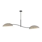 Emibig Taklampe Lotus Stål Svart | Egnet for 2x E14 - Max 10W