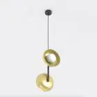 Emibig Pendel Lampe Vanila Stål Gull | Egnet for 2x G9 - Max 8W