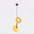 Emibig Pendel Lampe Vanila Stål Orange | Egnet for 2x G9 - Max 8W