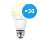 Fordelspakning 50x WiZ Smart LED E27 Pære Matt 9W 806lm - 827 Ekstra Varm Hvit | Dimbar - Erstatter 60W