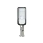 Bright Choice Led-Gatelykt 50W 6000lm 70x140D - 740 Kald Hvit | IP65 - Lyssensor - Asymmetrisk