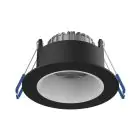 Noxion LED Spot Ares Dyp Svart 6W 540lm 927-940 3CCT - med Inner Sirkel Hvit | Utskjæring 68mm