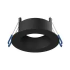 Noxion LED Spot Ares Dyp ring Svart - med Inner Sirkel Svart | Utskjæring 68mm - incl. GU10 Fitting