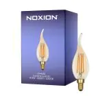Noxion Lucent LED E14 Mignon Filament Rav BA35 4.5W 400lm - 822 Ekstra Varm Hvit | Dimbar - Erstatter 35W