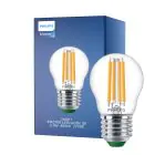 Philips MASTER LED Mignon Ultra Efficient E27 Ball Klar 2.3W 485lm - 827 Ekstra Varm Hvit | Erstatter 40W