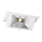LED Downlight Wallwasher Wally Medium Hvit 27W 3850lm 78x100D - 840 Kald Hvit - 238x145mm