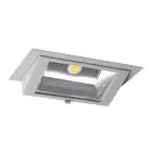 LED Downlight Wallwasher Wally Maxi Grå 46W 6400lm 70x75D - 840 Kald Hvit - 238x145mm