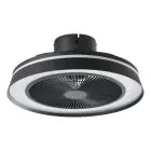 Eglo Ventilator Vallonia 1 ABS Matt Svart 31.7W 3200lm - 827-865 Innstillbar Hvit + RGB | Dimbar