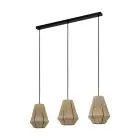 Eglo Pendel Lampe Alderney Stål Svart | IP20 - Egnet for 3x E27 