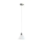 Eglo Pendel Lampe Brenda Stål Sateng Nikkel | Egnet for E27