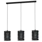 Eglo Pendel Lampe Cremella Stål Svart | Egnet for 3x E27