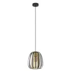 Eglo Pendel Lampe Encinitos Svart, Gull | Egnet for E27