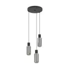 Eglo Pendel Lampe Maione Stål Svart | IP20 - Egnet for 3x E27 