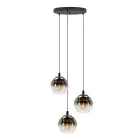 Eglo Pendel Lampe Ariscani 1 Stål Svart | Egnet for 3x E27