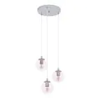 Eglo Pendel Lampe Ariscani 2 Stål Krom | Egnet for 3x E27